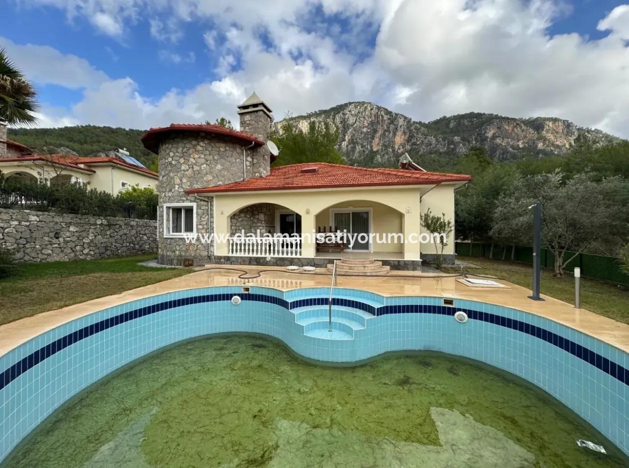 Detached Villa With Pool For Sale At Affordable Price In Dalaman Akkaya Valley